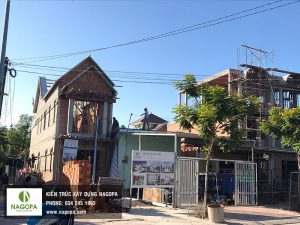 tiến độ thi công xây dựng phần thô nhà phố tại Thủ Dầu Một 01