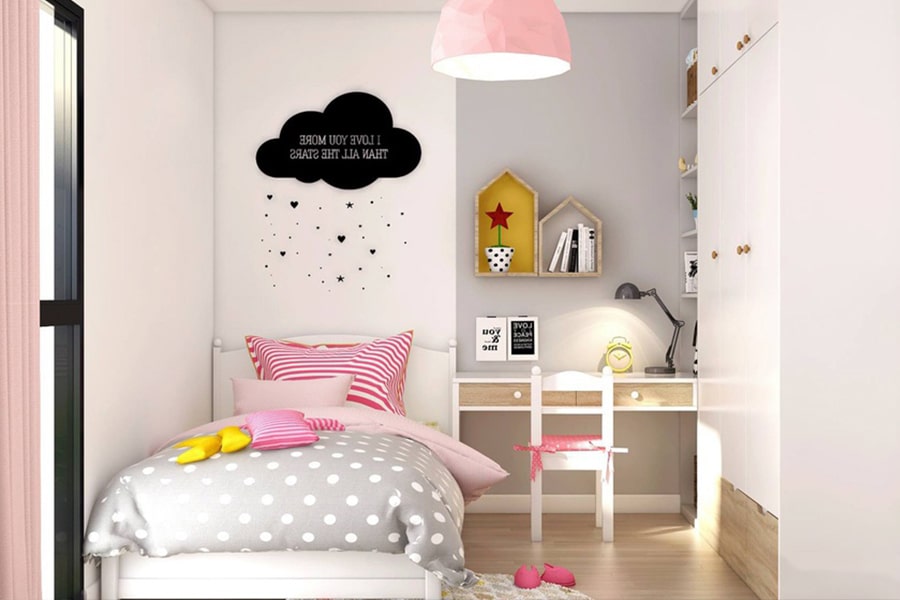 phòng ngủ dành cho bé gái 25 nagopa design