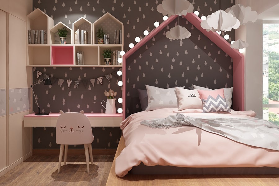 phòng ngủ dành cho bé gái 38 nagopa design