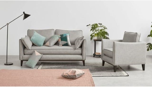sofa xám thường được sử dụng trong phong cách scandinavian