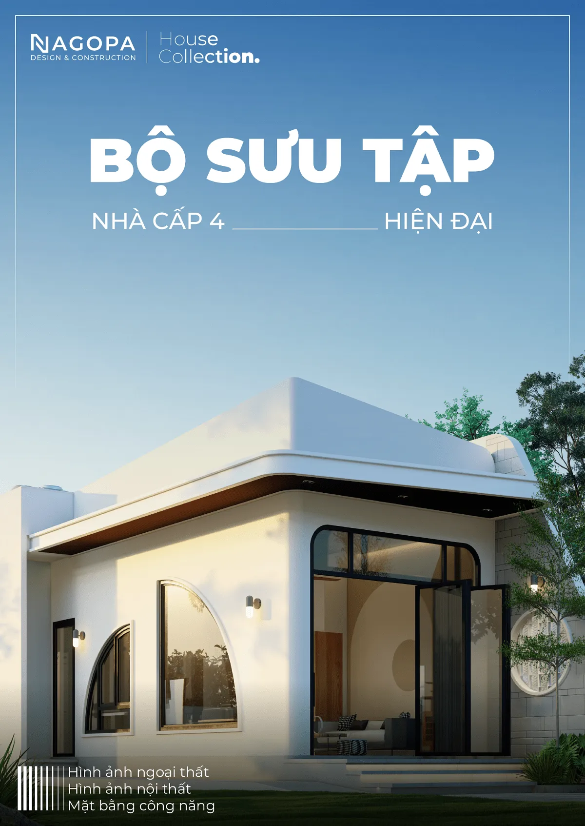 bìa bộ sưu tập nhà cấp 4 hiện đại