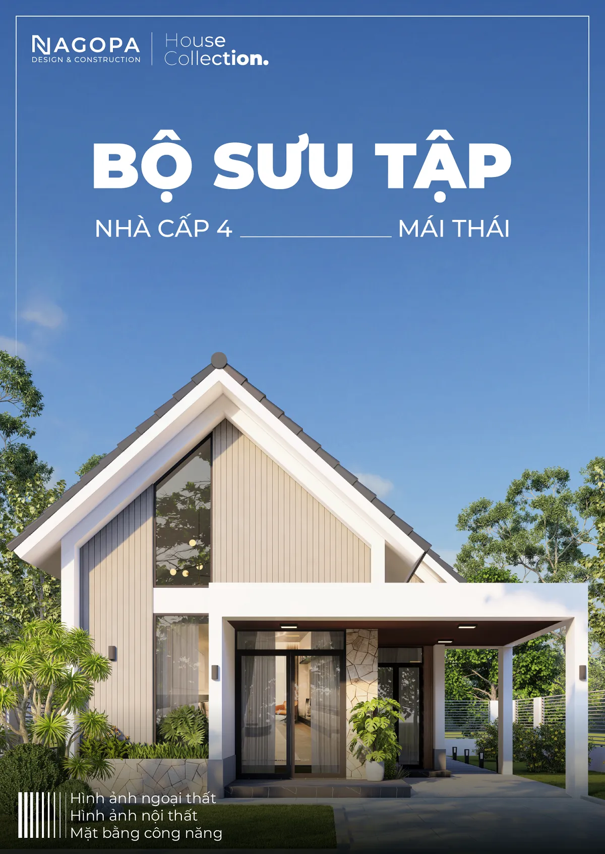 bìa bộ sưu tập nhà cấp 4 mái thái