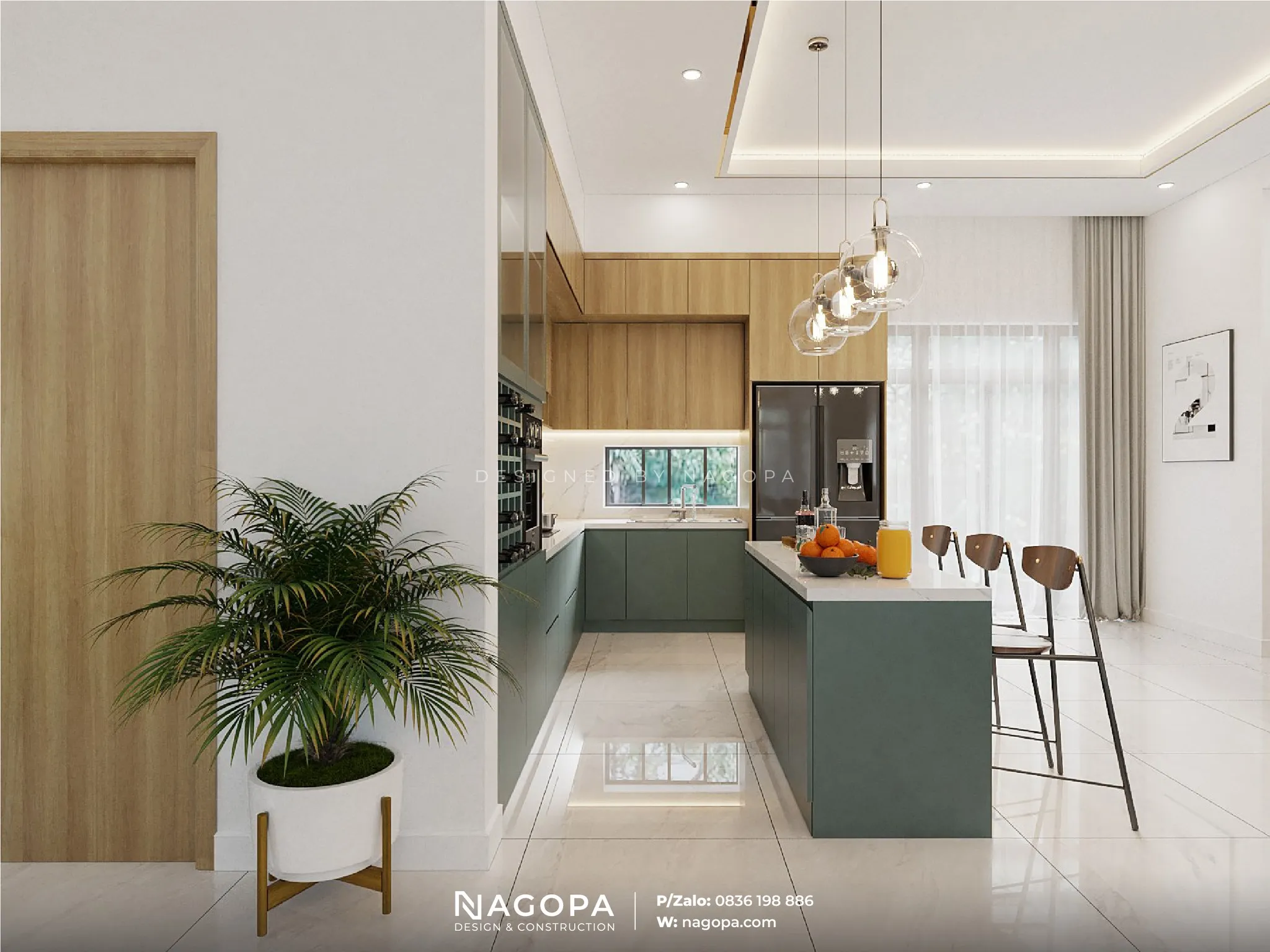 nội thất phòng bếp biệt thự chú toàn tân uyên nagopa 1