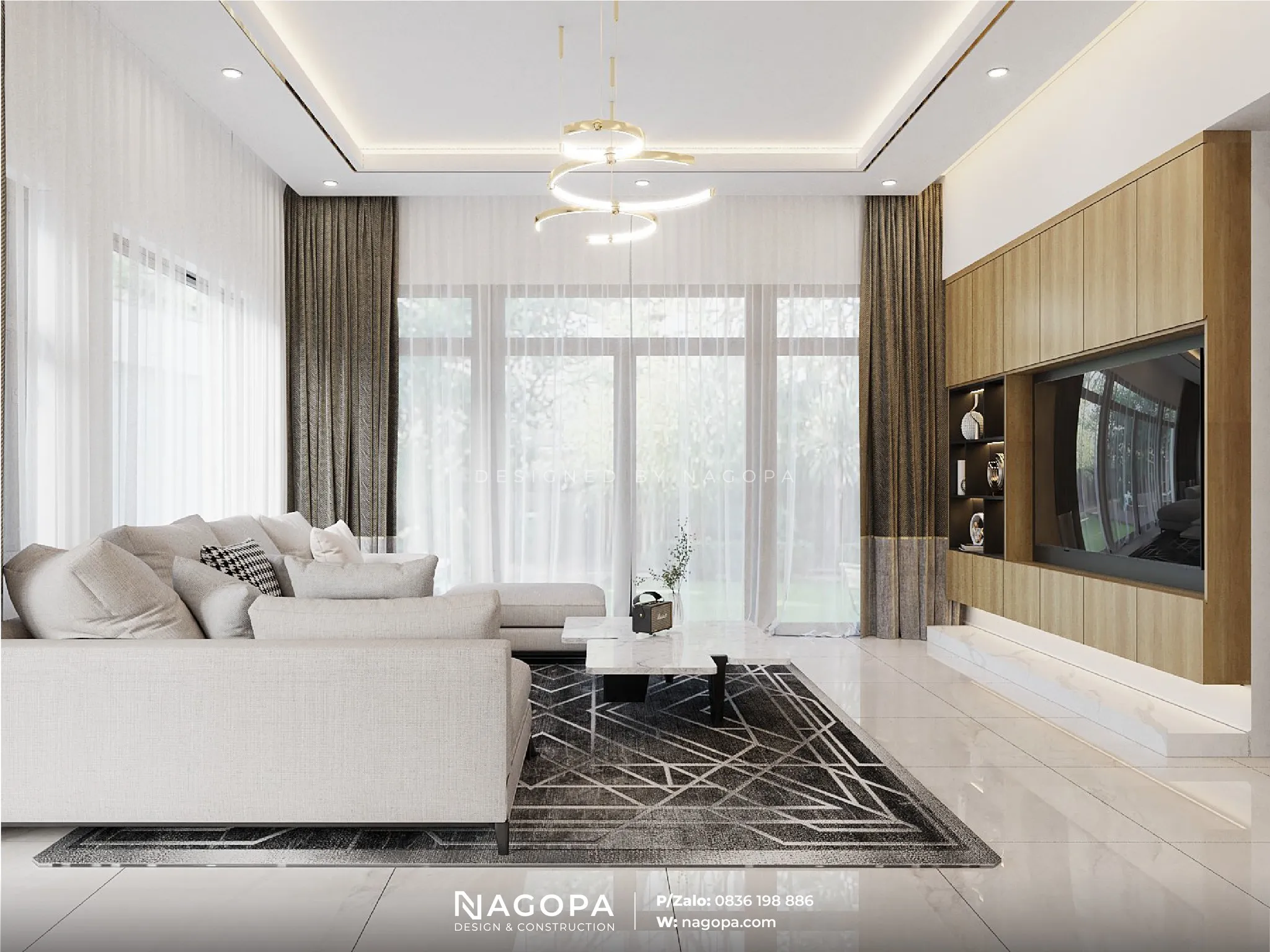 nội thất phòng khách biệt thự chú toàn tân uyên nagopa 1