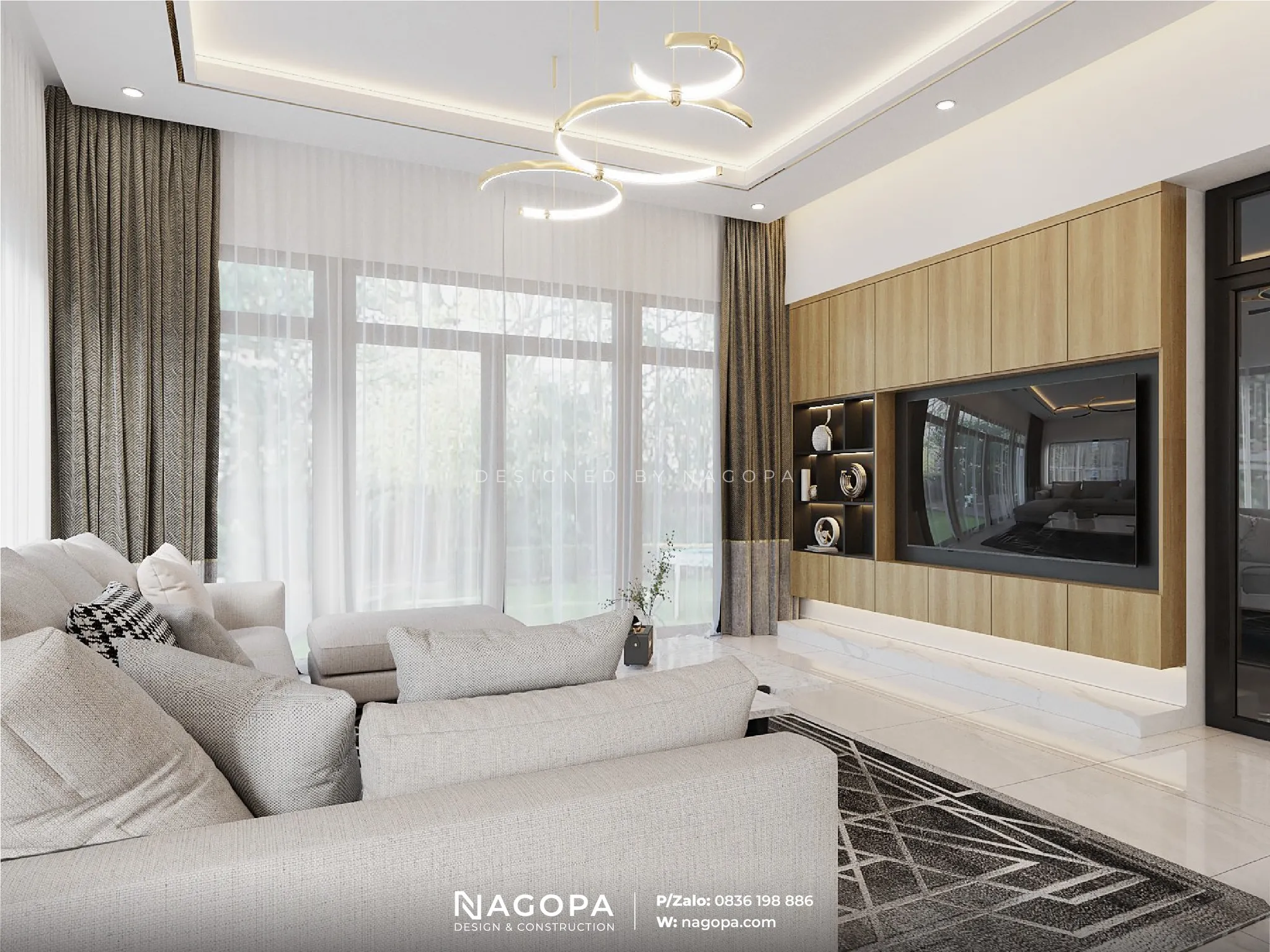 nội thất phòng khách biệt thự chú toàn tân uyên nagopa 3