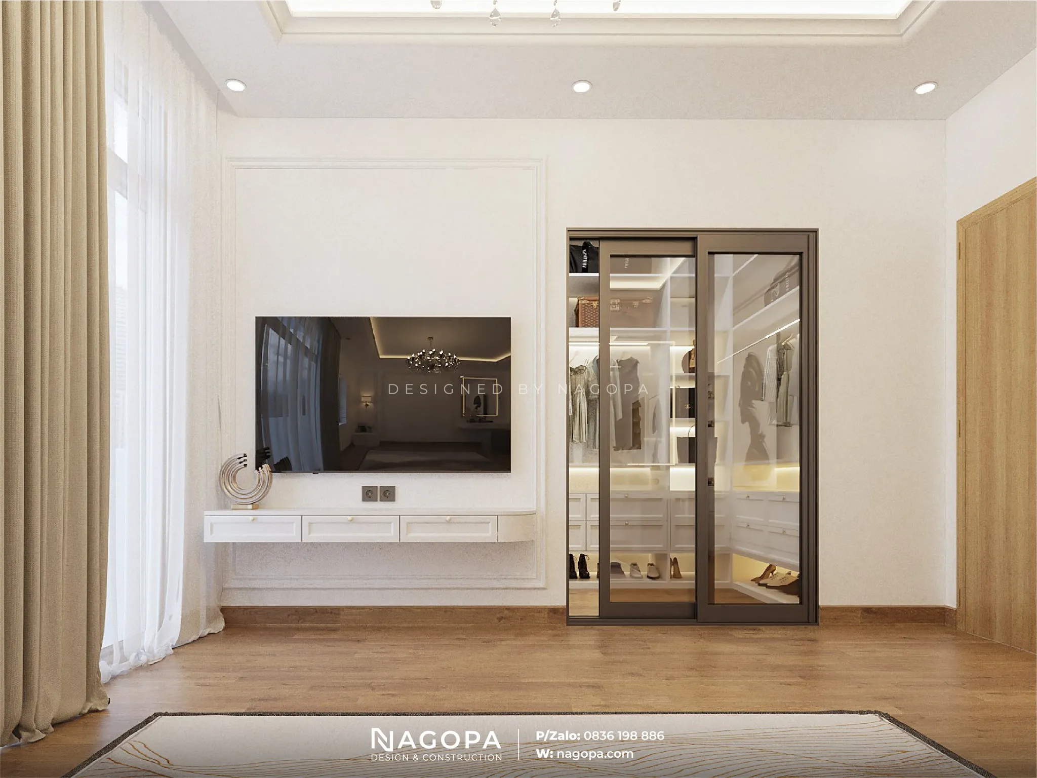 nội thất phòng ngủ 4 biệt thự chú toàn tân uyên nagopa 1