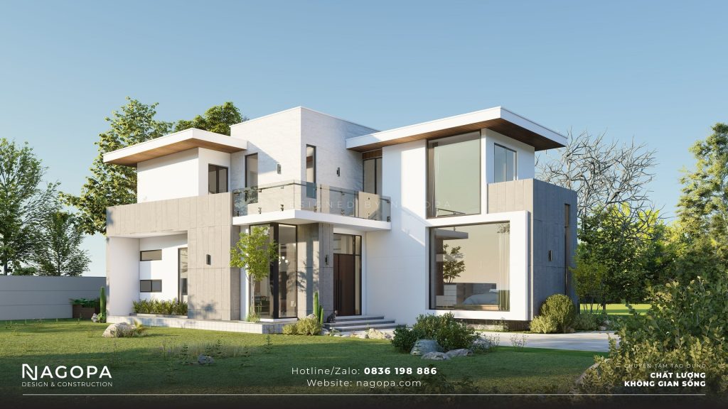 biệt thự 2 tầng không gian mở