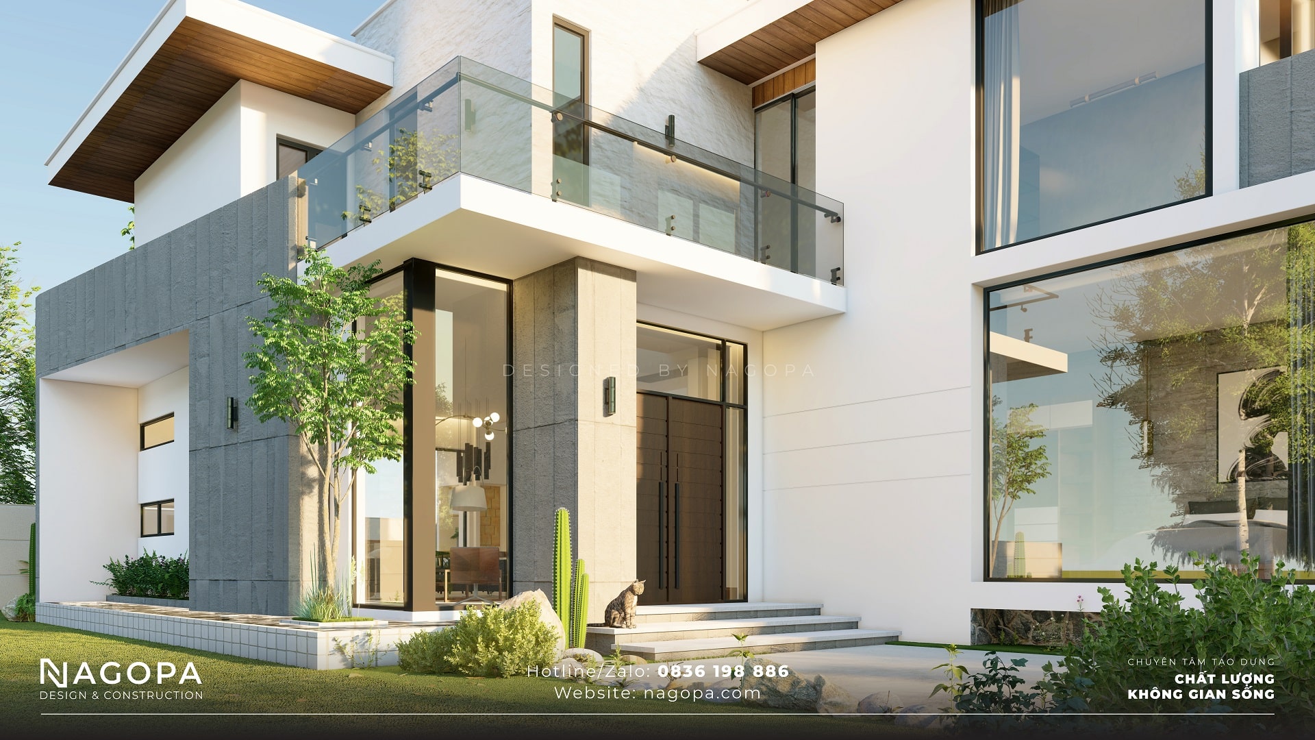 biệt thự 2 tầng không gian mở 3