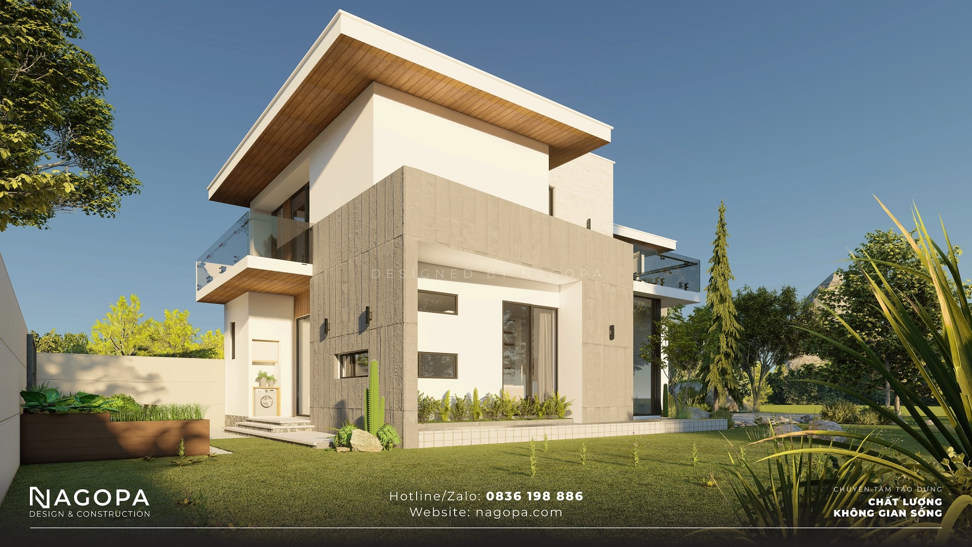 biệt thự 2 tầng không gian mở 4