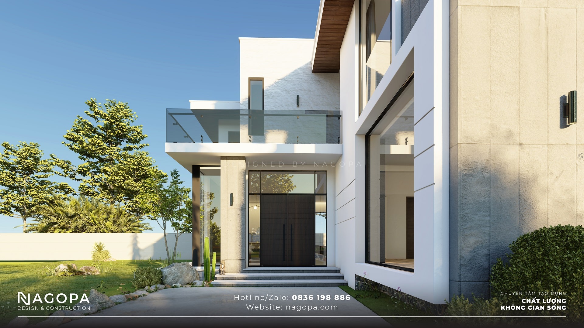 biệt thự 2 tầng không gian mở 6