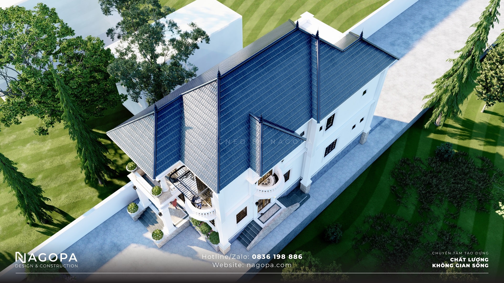 Biệt thự 2 tầng tân cổ điển 160m2 sang trọng và tiện nghi 1