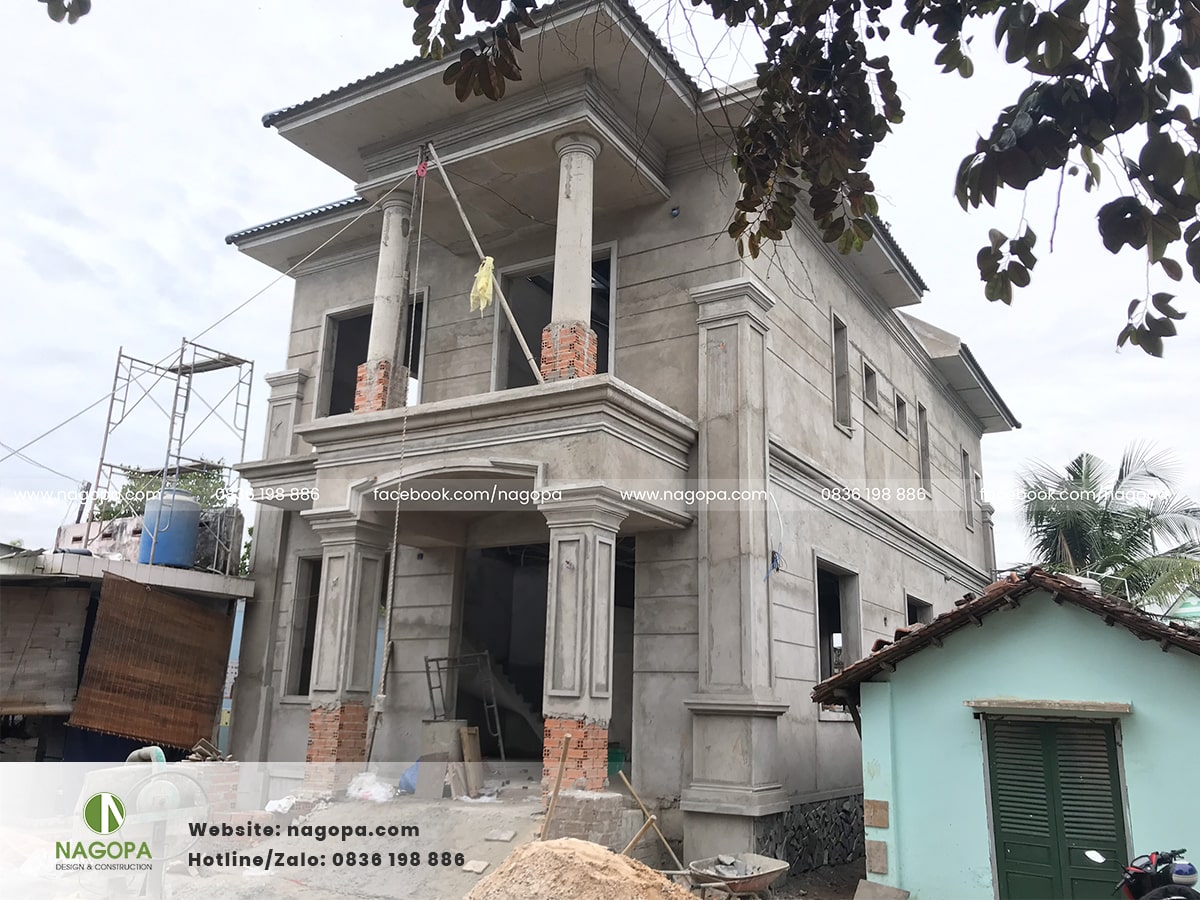 biệt thự a lâm giai đoạn phần thô 1