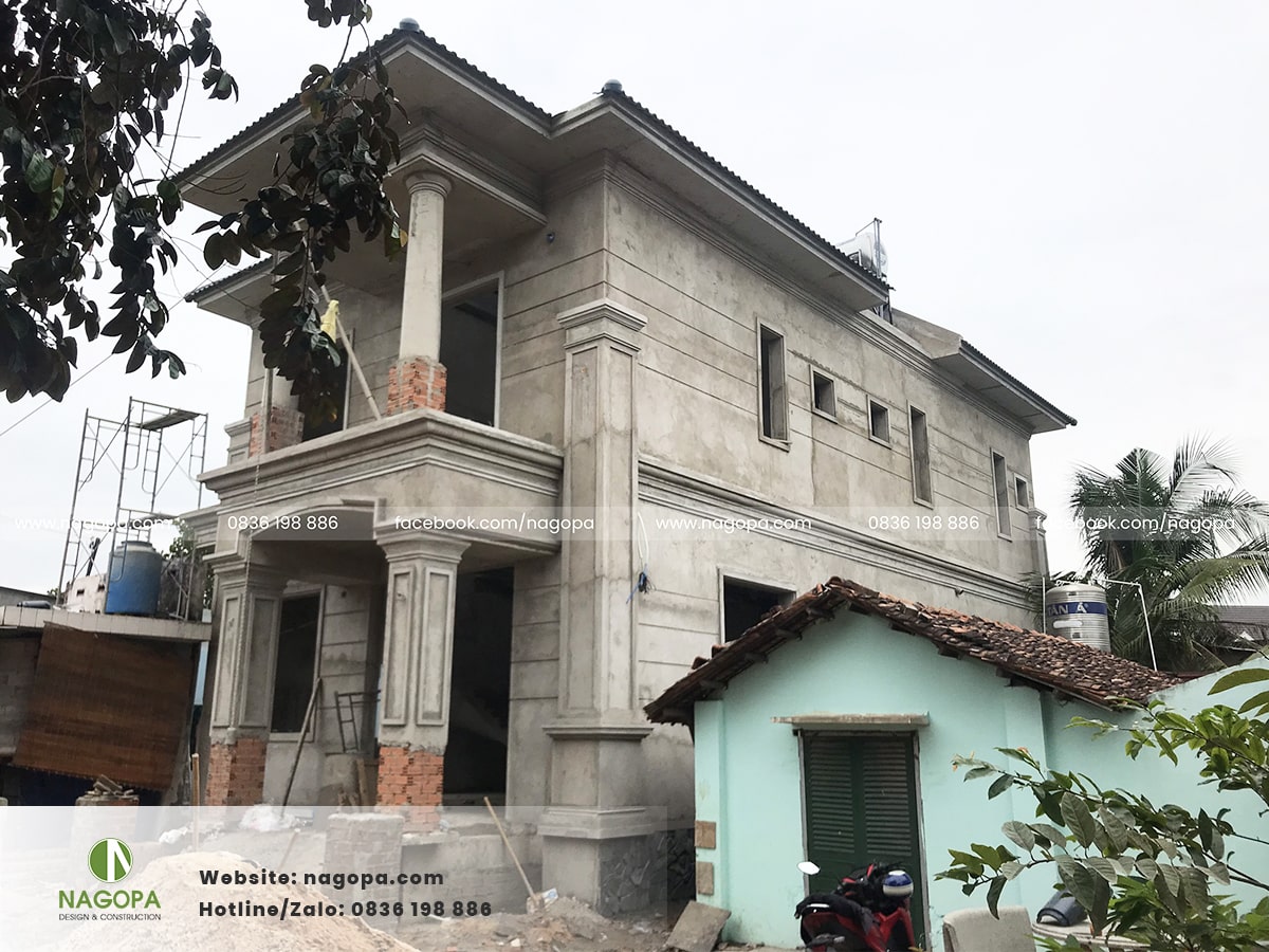 biệt thự a lâm giai đoạn phần thô 2