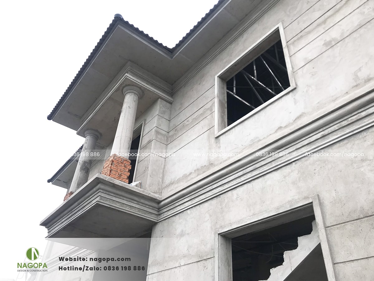 biệt thự a lâm giai đoạn phần thô 3