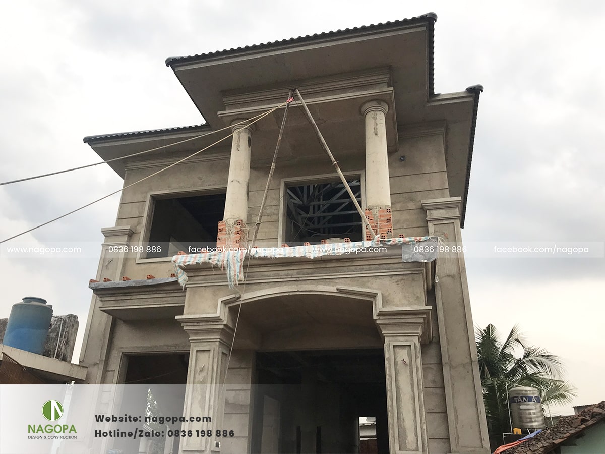 biệt thự a lâm giai đoạn phần thô 4