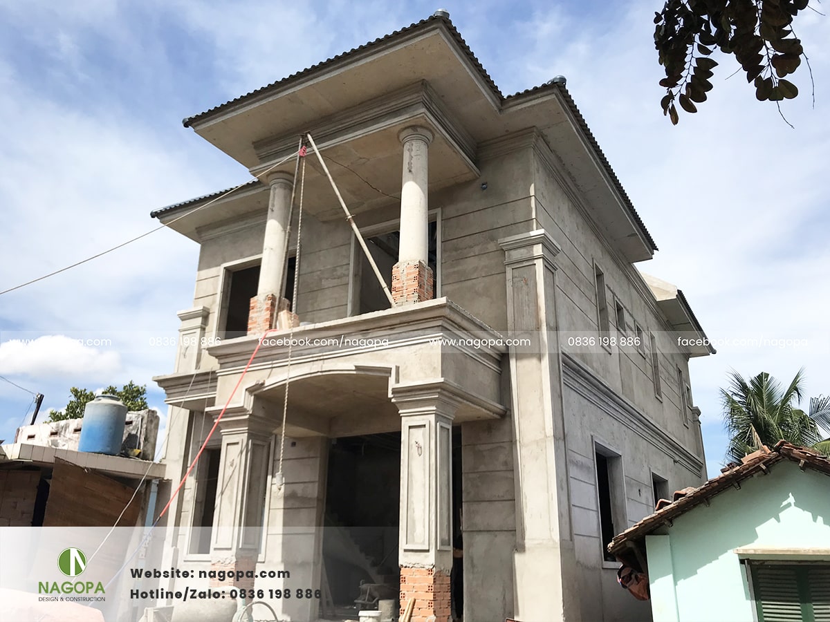 biệt thự a lâm giai đoạn phần thô 5