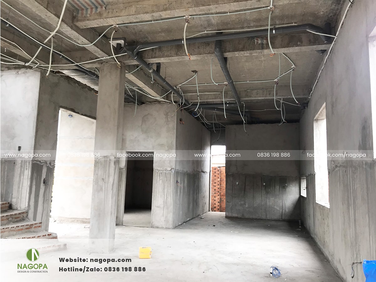 biệt thự a lâm giai đoạn phần thô 9