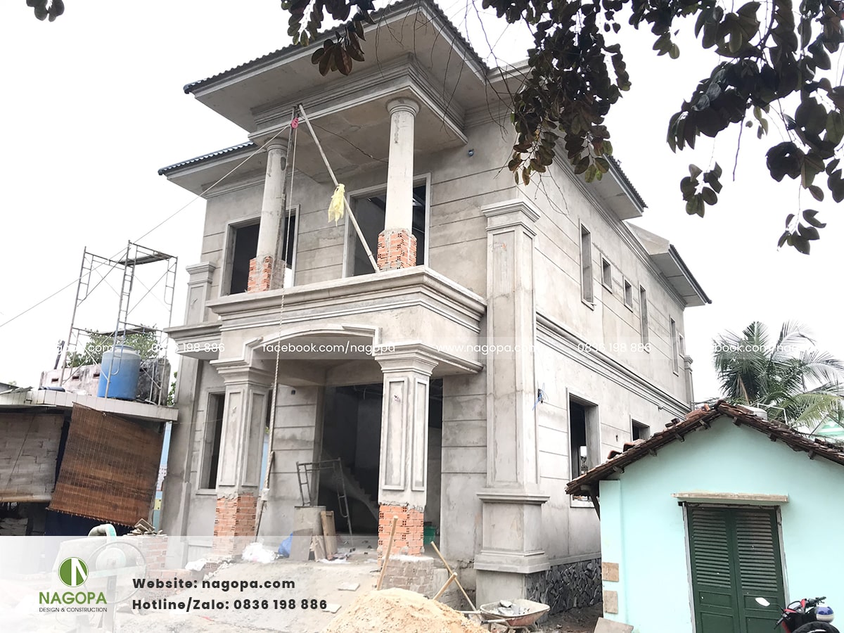 biệt thự a lâm giai đoạn phần thô