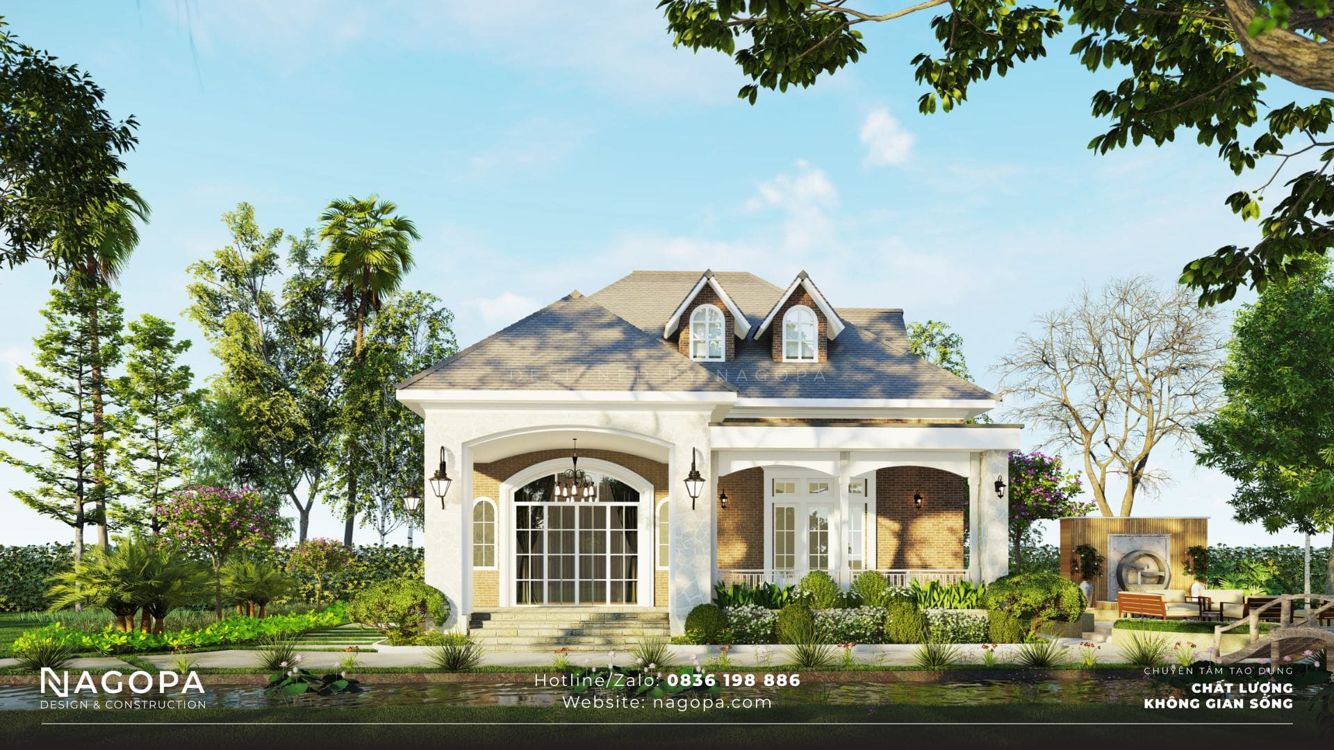 biệt thự vườn cô tuyết mang hơi thở châu âu tại vĩnh long