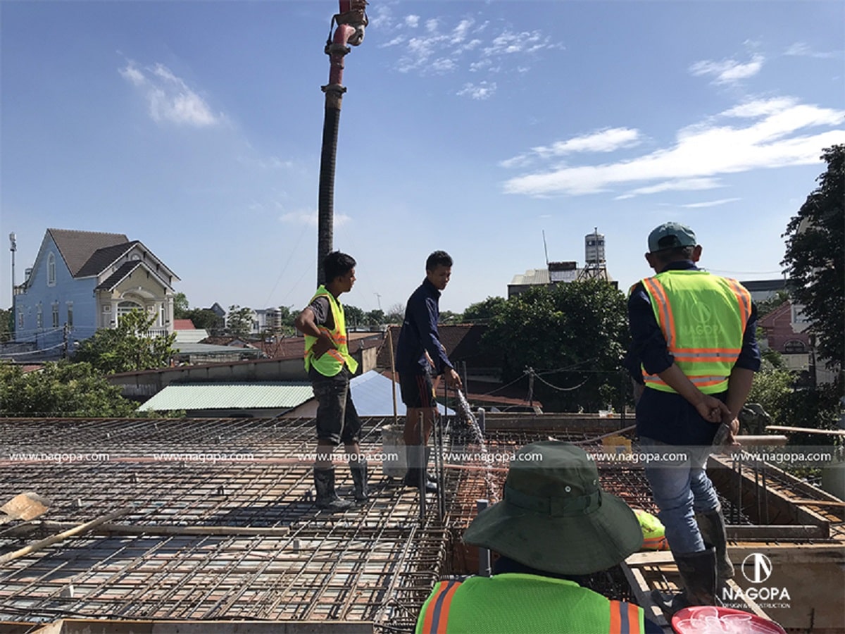bố trí thép dầm sàn lầu 1 biệt thự tân phước khánh 4