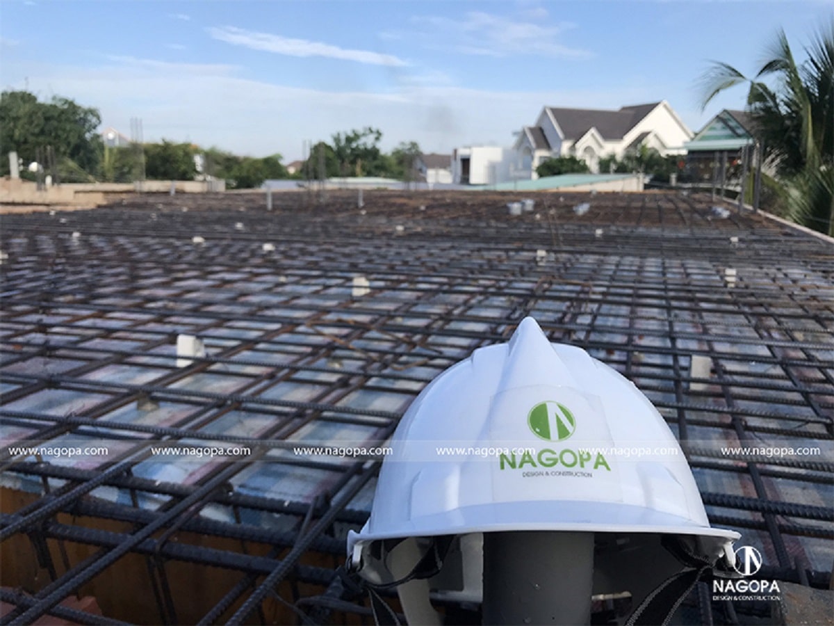 bố trí thép dầm sàn lầu 1 biệt thự tân phước khánh 5