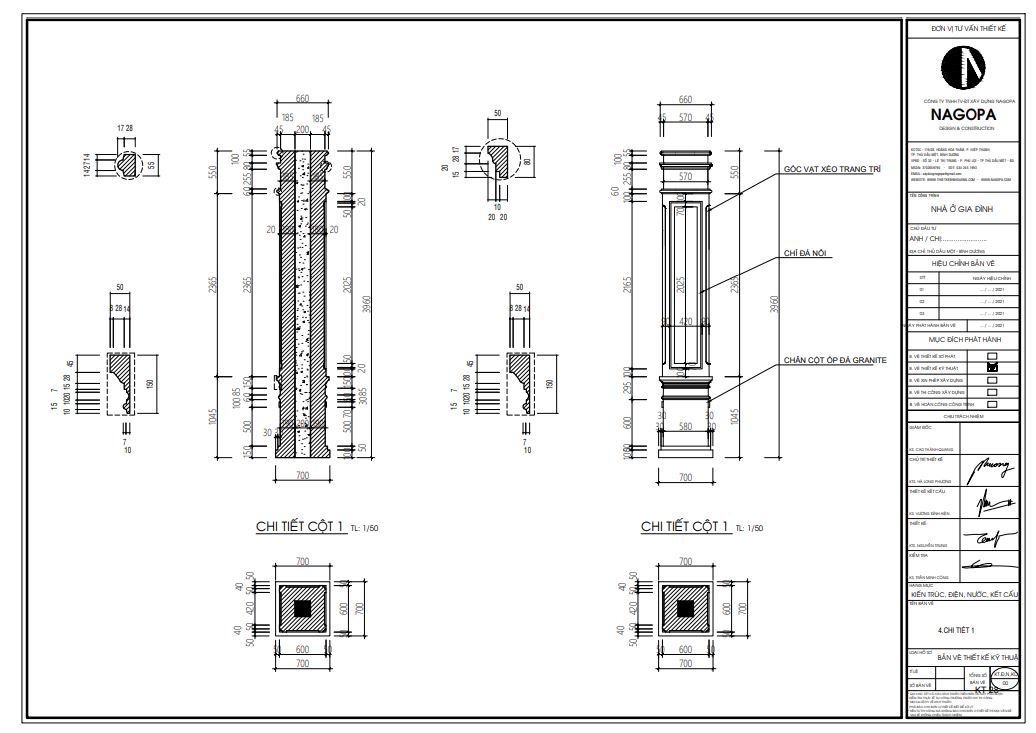 chi tiết kiến trúc hồ sơ thiết kế biệt thự