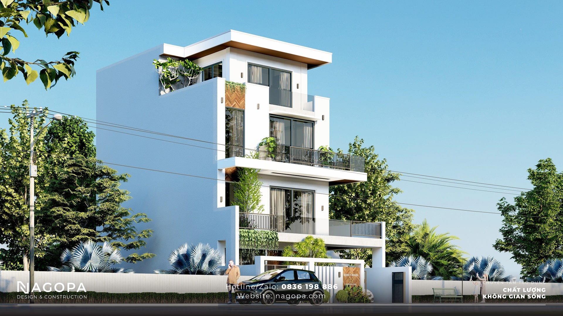 Dung’s House – Biệt thự phố 4 tầng hiện đại 2