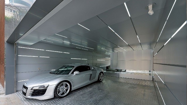 hệ thống đèn chiếu sáng garage