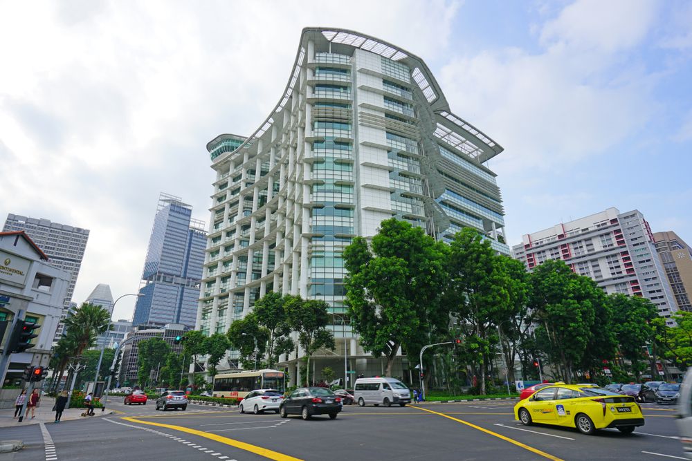 hình ảnh bên ngoài thư viện quốc gia singapore