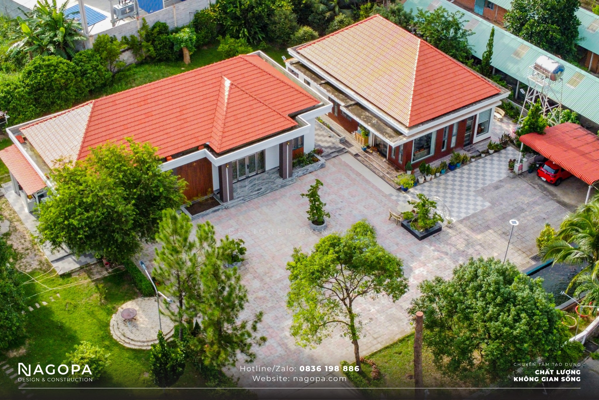 Hoàn thiện biệt thự mini nhà vườn tại Long Nguyên, Bàu Bàng