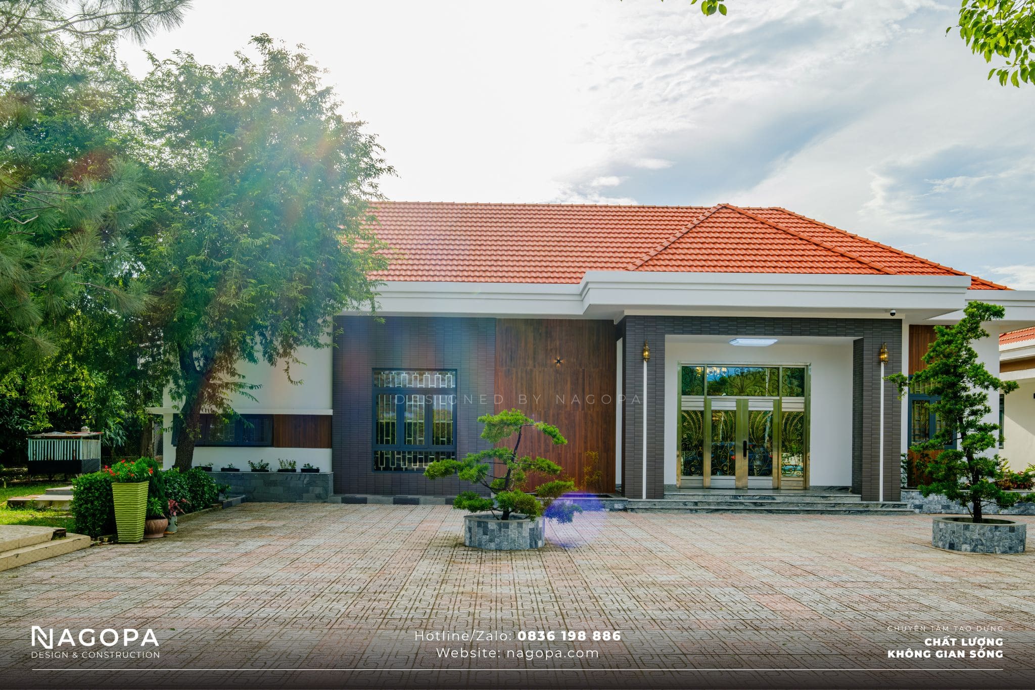 Hoàn thiện biệt thự mini nhà vườn tại Long Nguyên, Bàu Bàng