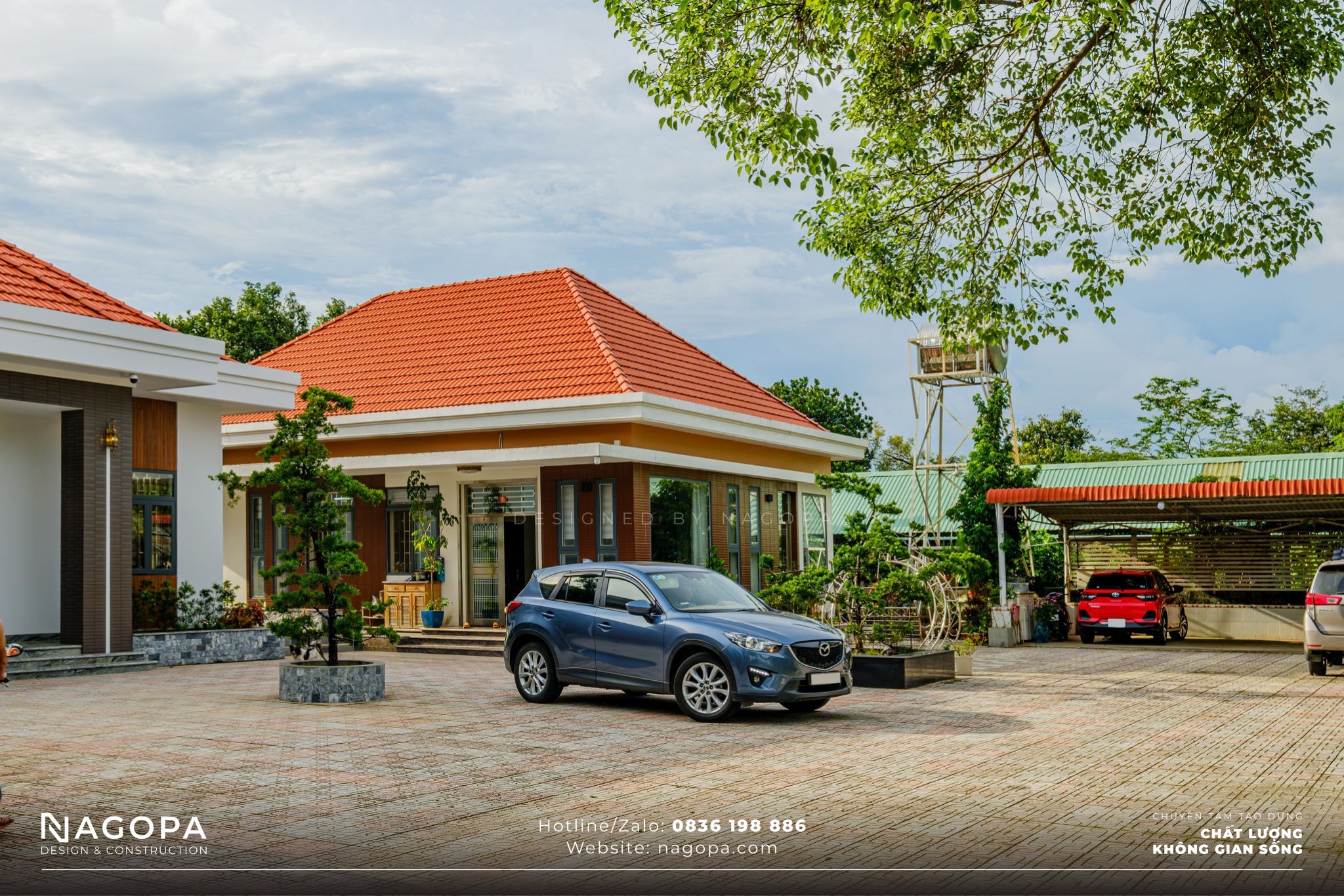 Hoàn thiện biệt thự mini nhà vườn tại Long Nguyên, Bàu Bàng