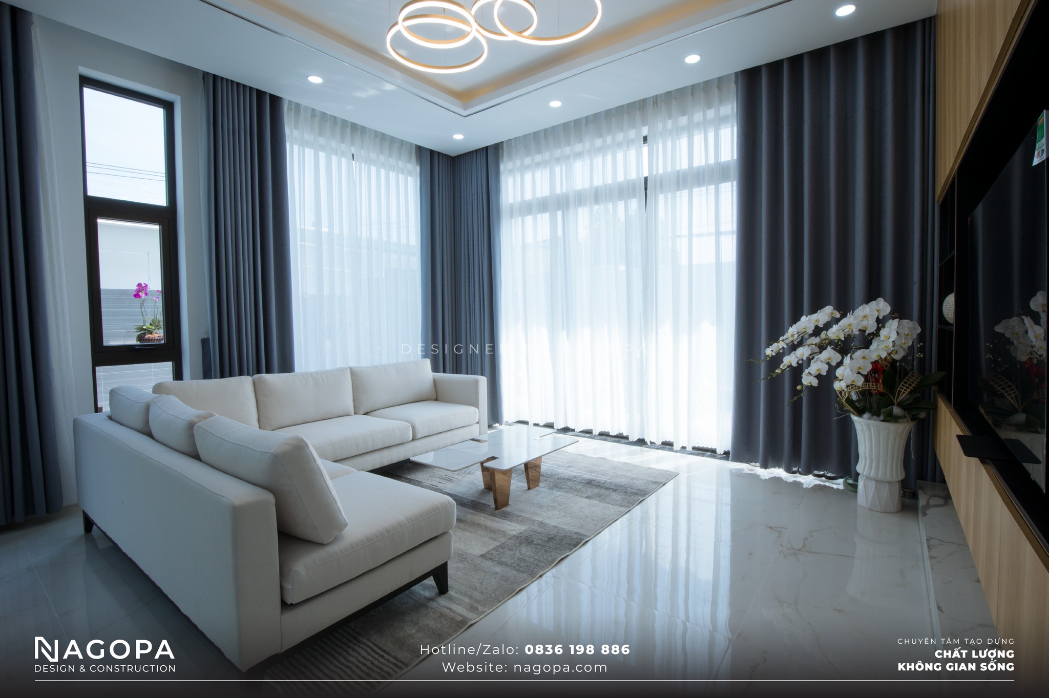 Hoàn thiện nhà Chú Toàn – Biệt thự tại Tân Uyên, Bình Dương