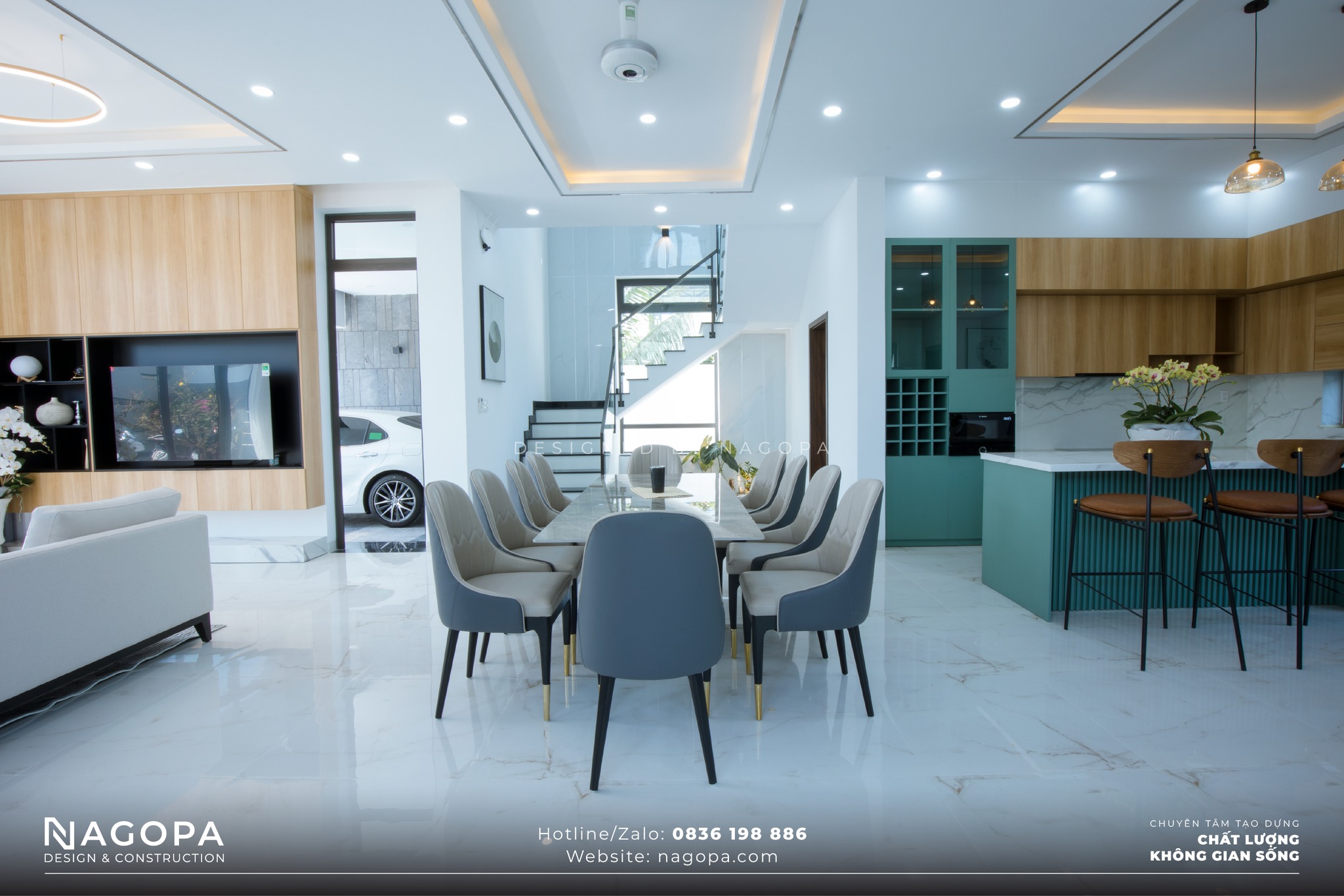 Hoàn thiện nhà Chú Toàn – Biệt thự tại Tân Uyên, Bình Dương