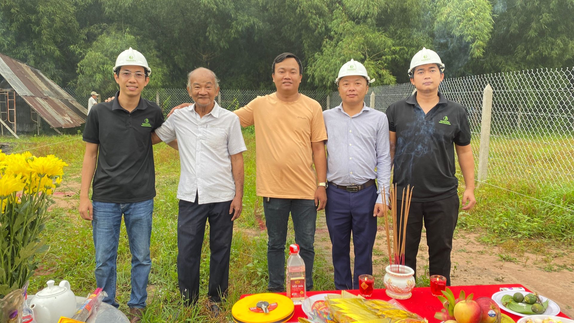 khởi công nhà 2 tầng gia đình anh tâm tại thủ dầu một