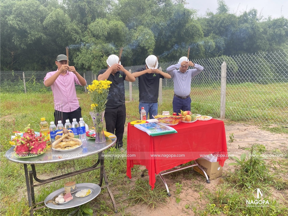 khởi công xây dựng nhà phố 2 tầng tại thủ dầu một 1