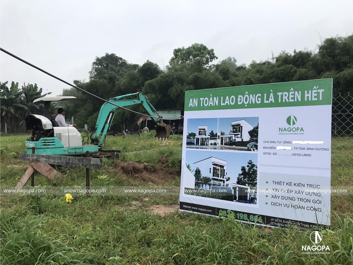 khởi công xây dựng nhà phố 2 tầng tại thủ dầu một 3