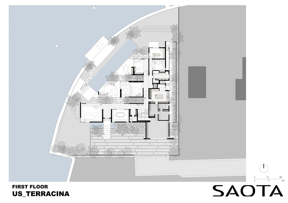 mặt bằng ngôi biệt thự mặt tiền ven sông độc quyền ở thành phố golden beach 01