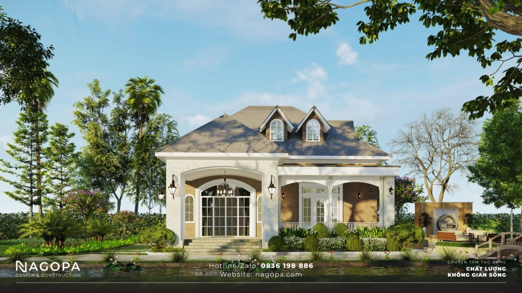 mặt tiền biệt thự vườn cô tuyết tại vĩnh long