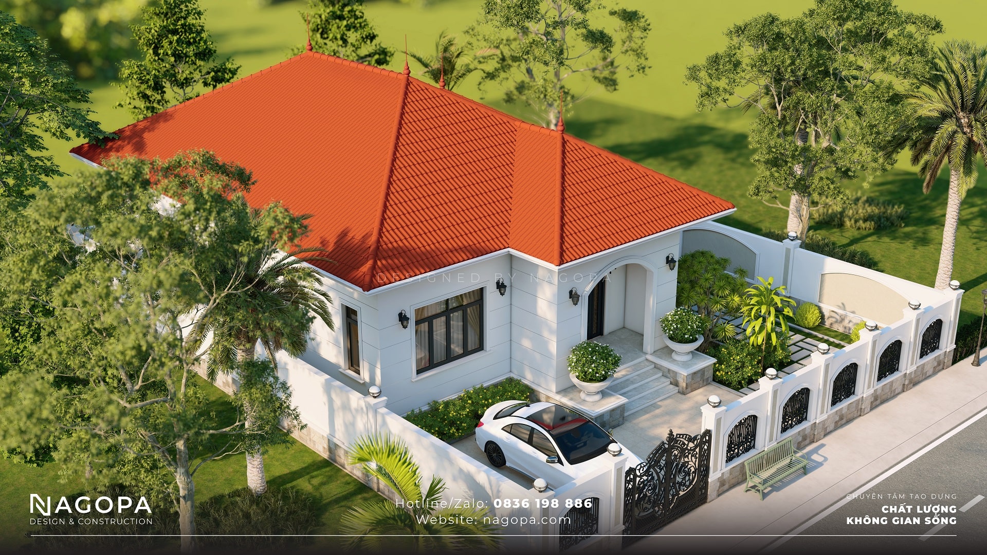T’s home – Nhà 1 tầng mái nhật 140m2 3 phòng ngủ | GO2313 3