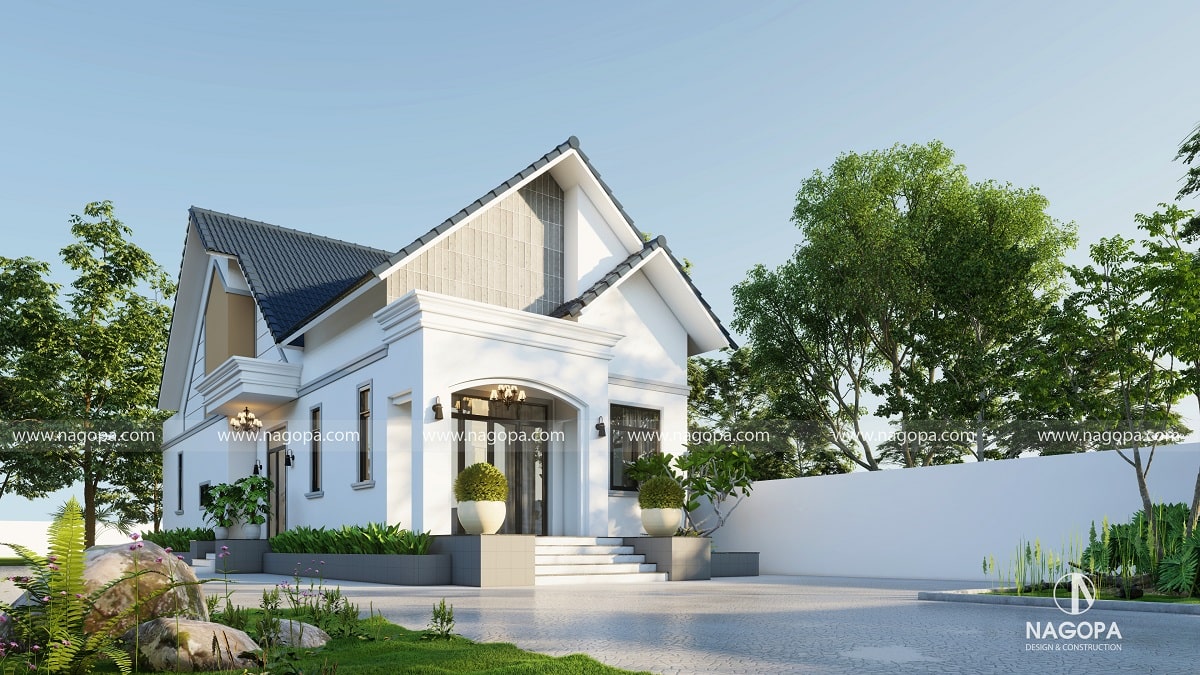 nhà 1 tầng mái thái 3 phòng ngủ 3