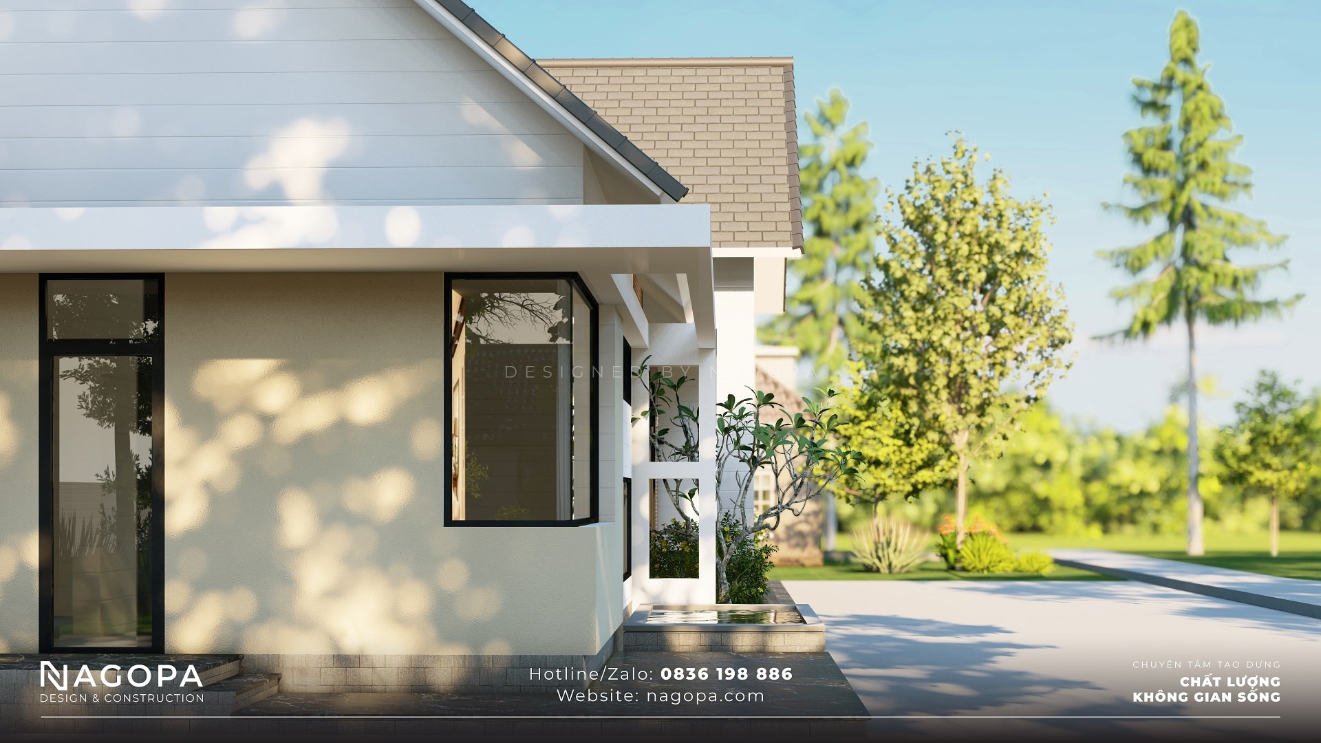 L’s home – Nhà vườn 1 tầng 180m2 kiến trúc kiểu mỹ | GO2311 4