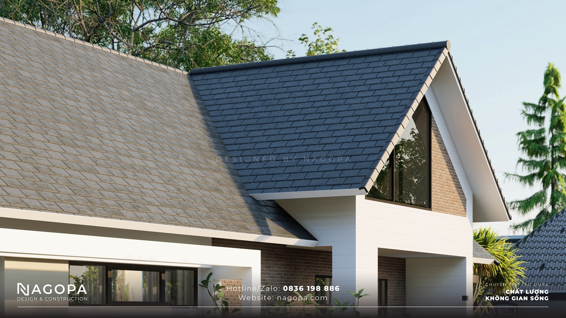 L’s home – Nhà vườn 1 tầng 180m2 kiến trúc kiểu mỹ | GO2311 5