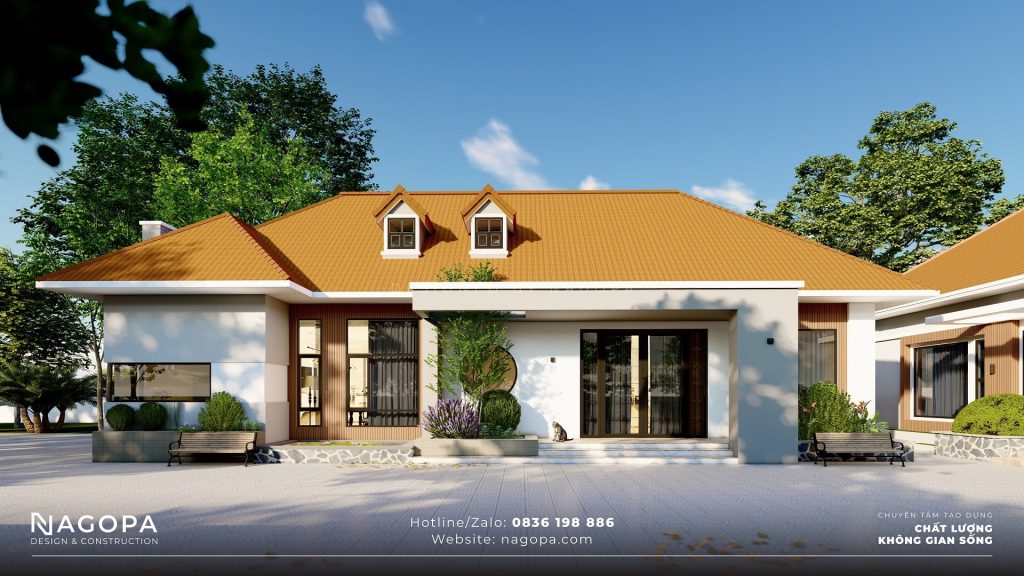 Nhà Vườn Mái Nhật 1 Tầng Hiện Đại Tại Bình Dương 1