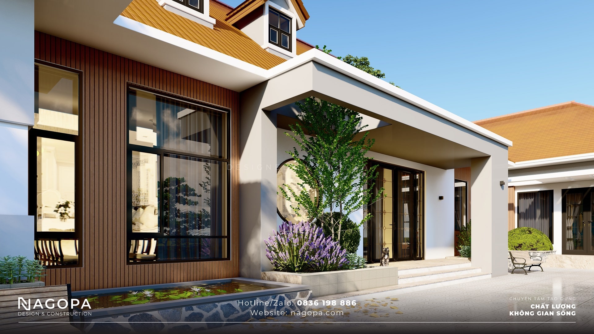 Nhà Vườn Mái Nhật 1 Tầng Hiện Đại Tại Bình Dương 5