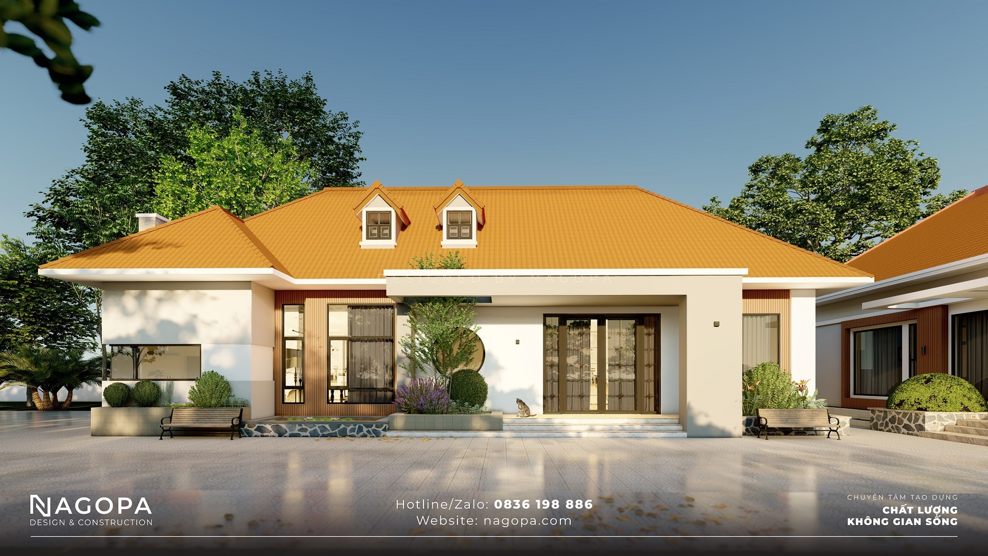 Nhà Vườn Mái Nhật 1 Tầng Hiện Đại Tại Bình Dương 8