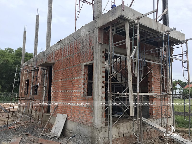 tiến độ thi công nhà phố 60m2 tại thủ dầu một 4