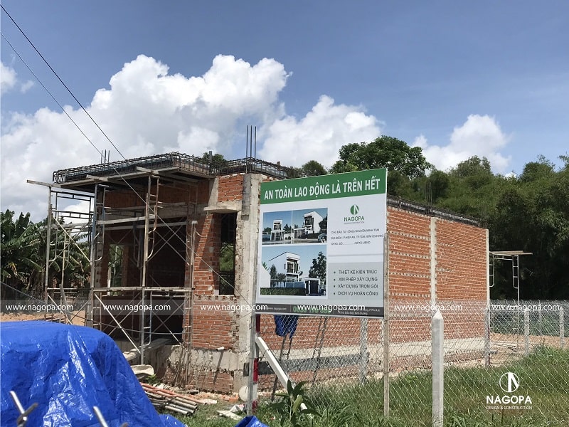 tiến độ thi công nhà phố 60m2 tại thủ dầu một