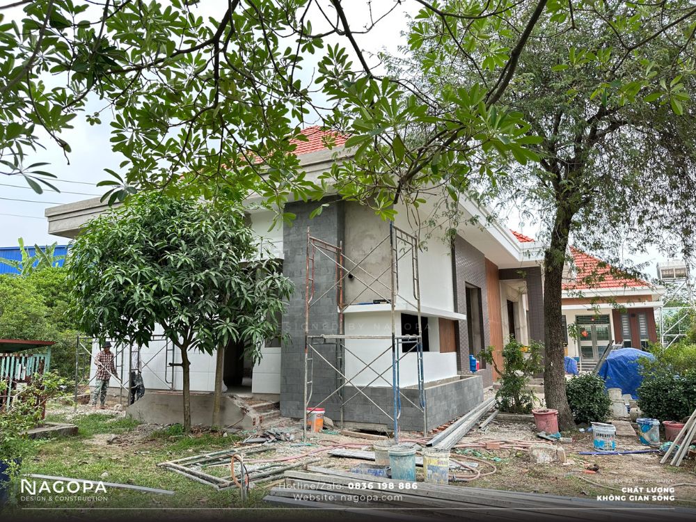 tiến độ vào hoàn thiện nhà vườn mini chị huyền bàu bàng 6