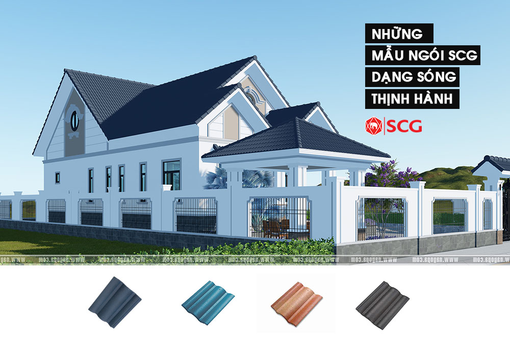 4 mẫu ngói màu dạng sóng scg thịnh hành